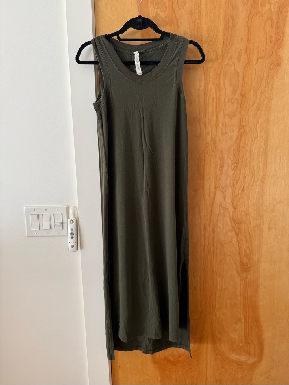 lululemon athletica Olive Green Sleeveless Maxi Tank Dress